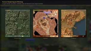 Square minimap