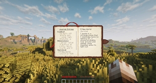 Unlocked entry being viewed in the journal GUI