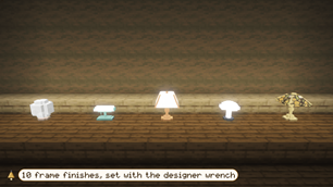 frame finishes