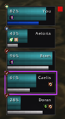 1-40 frames with spells, buffs, etc