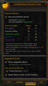 LOF Settings, including Upgrade Advisor per Alt and Mailbox setting