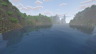 Daylight river reflections