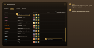 Players page