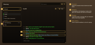 Chat history