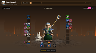 Scrub the timeline to show any level on your character