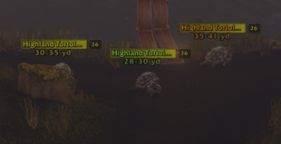 Distance and name colors together