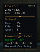 XP & Reputation HUD