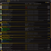 Quests: dungeon quests, prerequisite chains and pickups