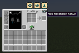 Ascension Menu Arrow Opened