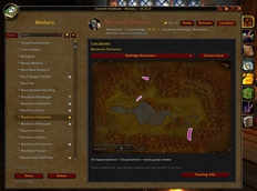 Bestiary - Location