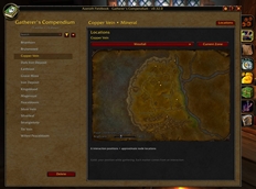 Gatherer's Compendium - Locations