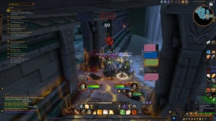 Red shield: not tanking