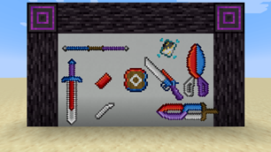 A display featuring all of the weapons (v1.1)