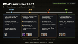 What's new since 1.0.17: 1.0.18, 1.0.19, 1.1.0 and 1.1.1