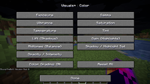 Visuals+ Color Config
