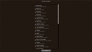 Effects List preview