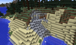 Slope after water erosion