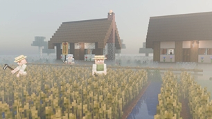 A hamlet in the morning