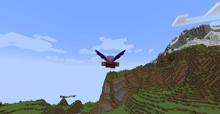 Flying over the mountains