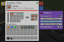 Assembly Table Screen with Controls