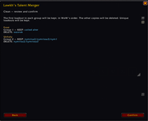 Clean — preview kept and removed loadouts