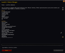 Nuke — selected specializations with typed confirmation