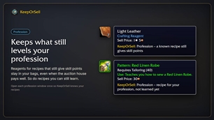 Keeps what still levels your profession