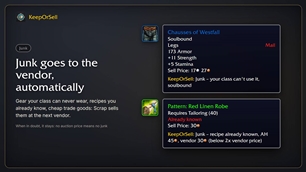 Junk goes to the vendor, automatically