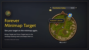 Your target on the minimap