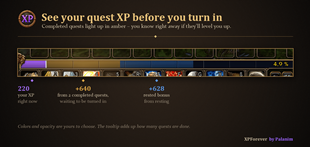 See your quest XP before you turn in