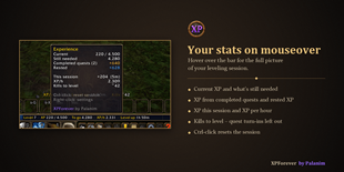 Your stats on mouseover