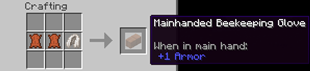 Beekeeping Mainhanded Glove Recipe
