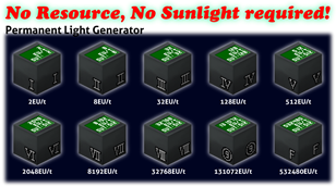 CE Permanent light generator
