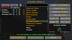 setup screen