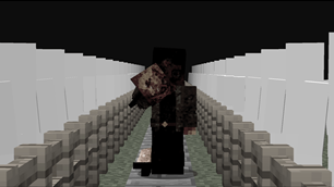 The hunter's face...