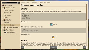 Items and Mobs, 1 of 2