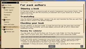 Info for pack authors