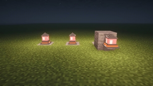 Nighttime lighting / 夜間の設置例