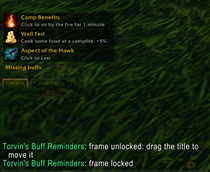 buff reminders from bottom to top