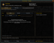 Detailed player list