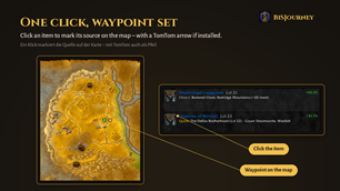 One click, waypoint set