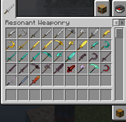 All current weapons