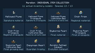 Version 1.3.0 — Aurelion’s individual item collection