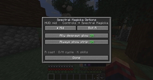 Settings menu with "K"