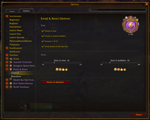 Chat settings