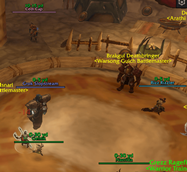 Range readouts over nameplates in Orgrimmar