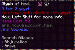 Glyph Mana Cost in JEI
