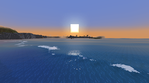 Sunset over the swell