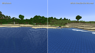 Without and with