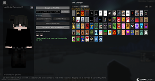 Skin Changer page